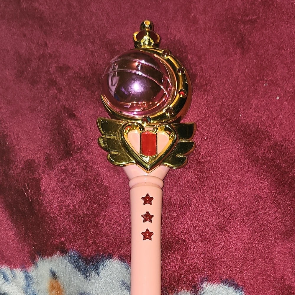 Magical Pink and Gold Wand with Stars